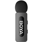 Boya BY-V10 V2.0 Wireless Lavalier Microphone for USB-C - 1 x TX and 1 x RX