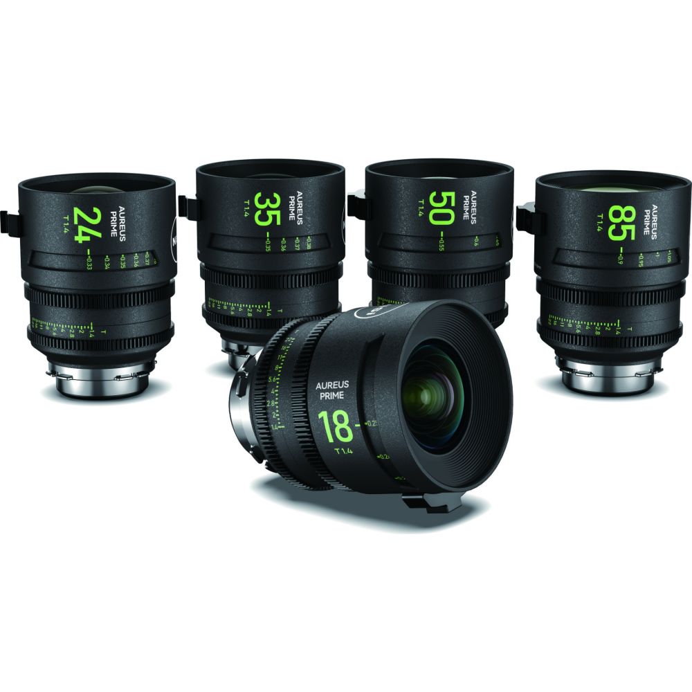 NiSi AUREUS PRIME SET PL-Mount (18/T1.4, 24/T1.4 ,35/T1.4, 50/T1.4, 85/T1.4), 1x Hardshell Case