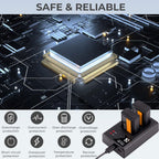 K&F Concept NP-FW50 Dual Battery Charger USB-C