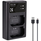 K&F Concept NP-FZ100 Dual Battery Charger USB-C