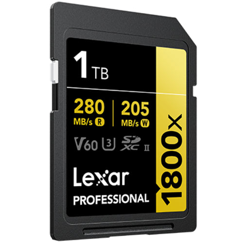 Lexar Professional Gold SD Card UHS-II - R280/W205 MB/s - 1TB - V60