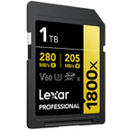 Lexar Professional Gold SD Card UHS-II - R280/W205 MB/s - 1TB - V60