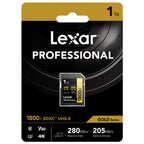 Lexar Professional Gold SD Card UHS-II - R280/W205 MB/s - 1TB - V60