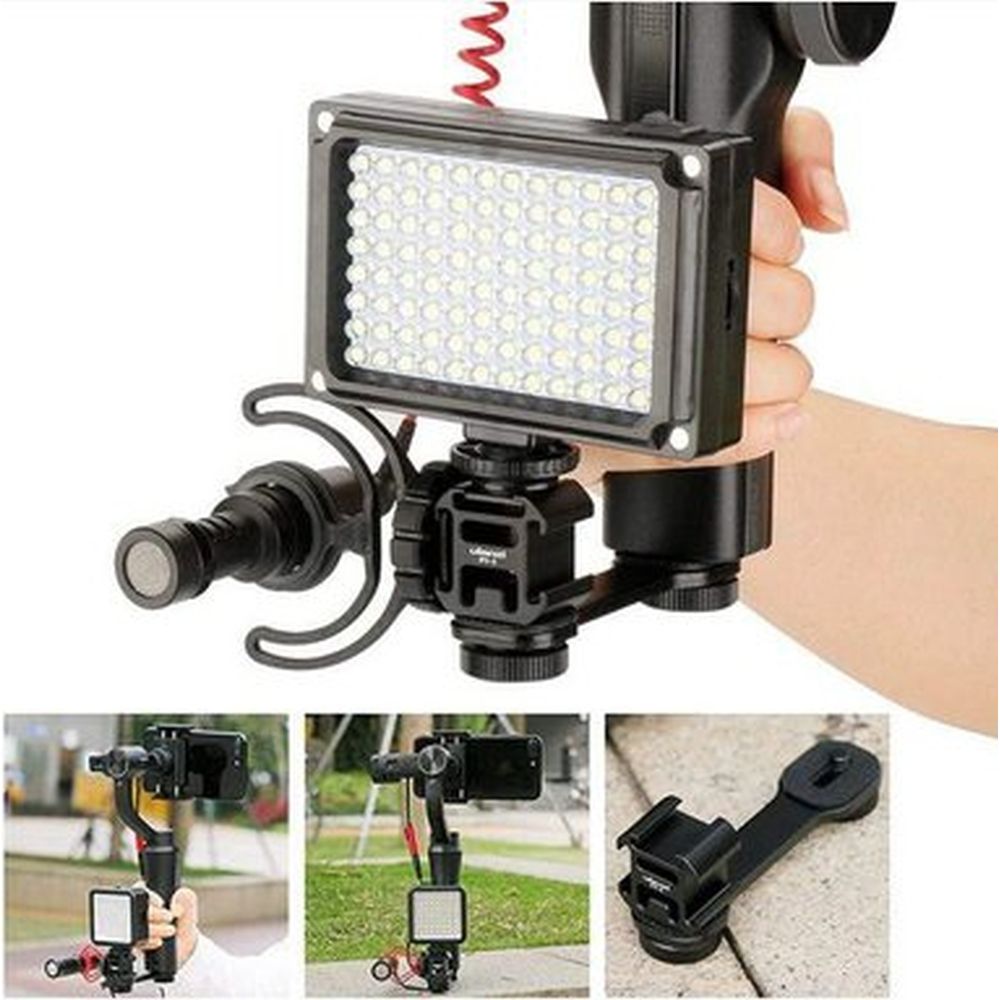 Ulanzi PT-3 Triple Cold Shoe Mount with extender