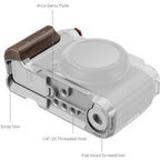 SmallRig 5261 L-Shape Mount Plate with Wooden Handle for Fujifilm X-M5, silver