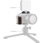 SmallRig 5261 L-Shape Mount Plate with Wooden Handle for Fujifilm X-M5, silver