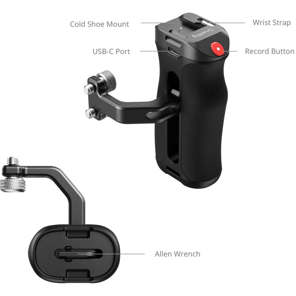 SmallRig 4928 Side Handle with Rec Trigger (1/4"-20 Screws)