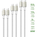 4smarts USB-C Premium Cable Set 3x (3.0mtr + 1.5mtr + 0.5mtr)