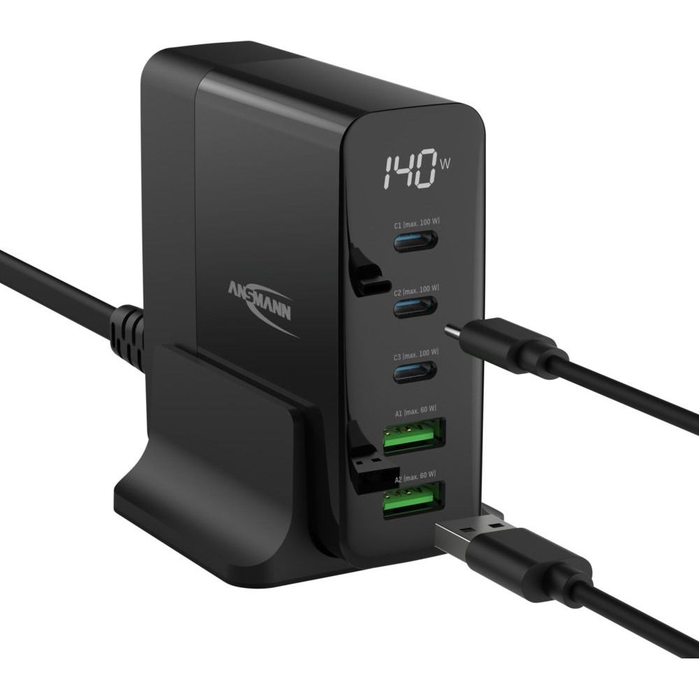 Ansmann DC5140PD Desktop Charger 140W with display