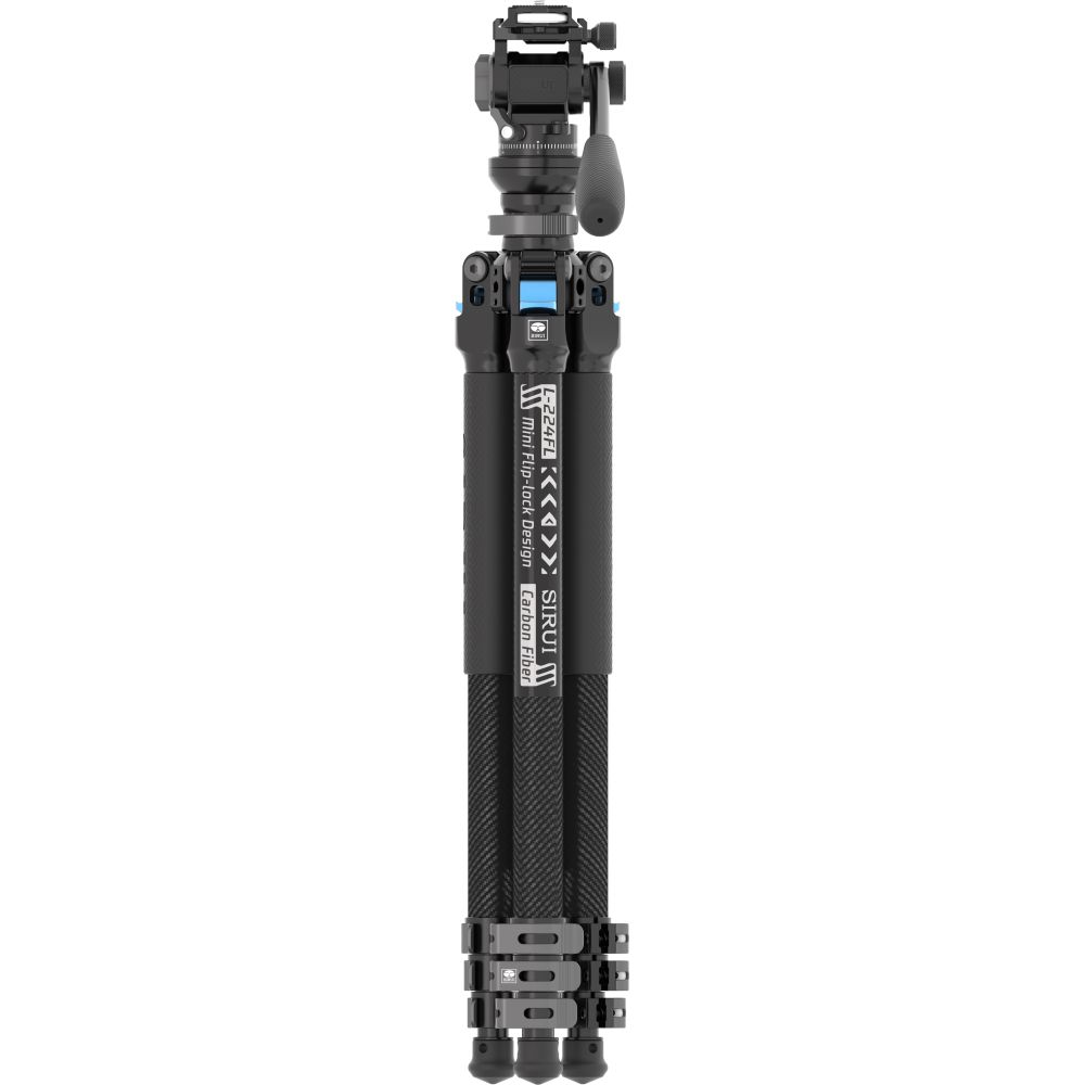 Sirui Landscape Carbon Tripod Kit L-224FL + KV-5 Video head (with Flip Lock)