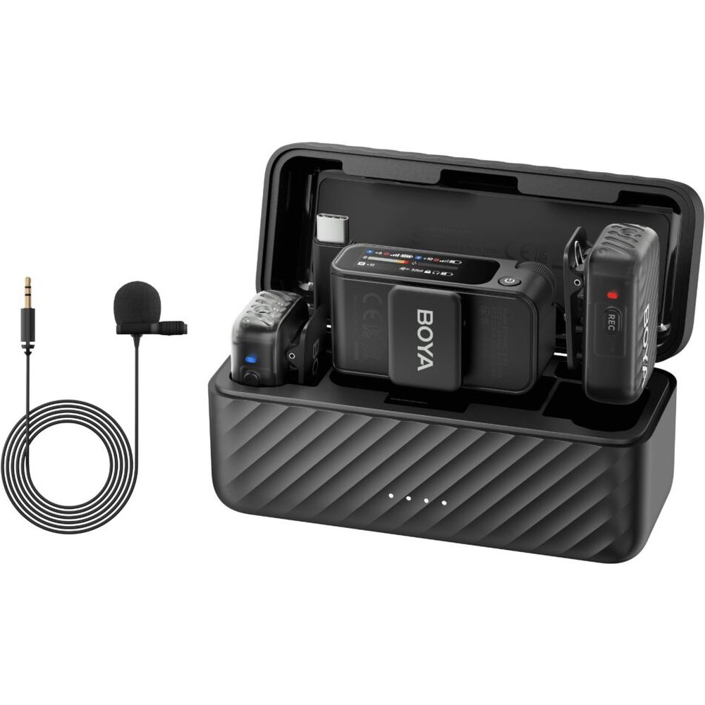 Boya MIC 2-01 Professional-grade microphone includes 2 lavalier mic