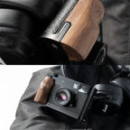 SmallRig 5224 L-Shaped Mount Plate with Wooden Handle for FUJIFILM X half, black