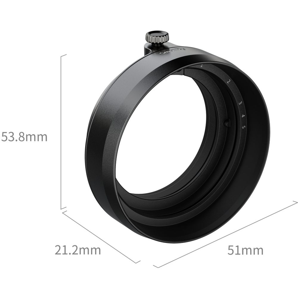 SmallRig 5215 Lens Hood for FUJIFILM X half, black