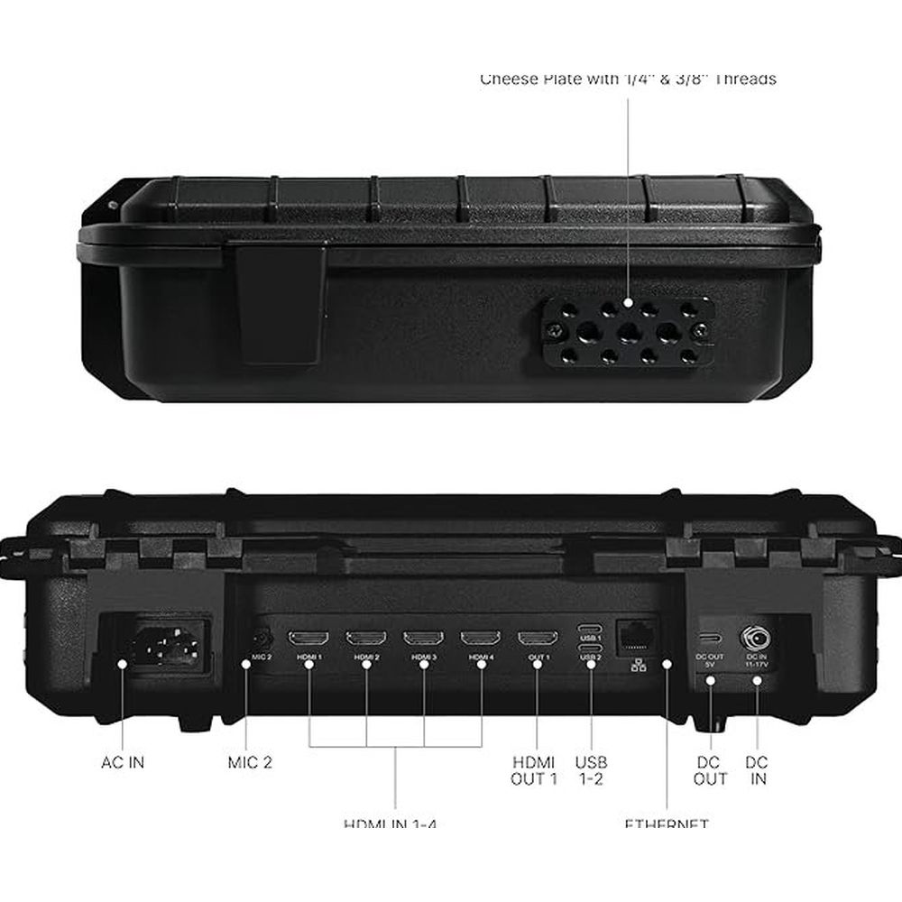 Osee Multicamera live streaming switcher with 14-inch screen