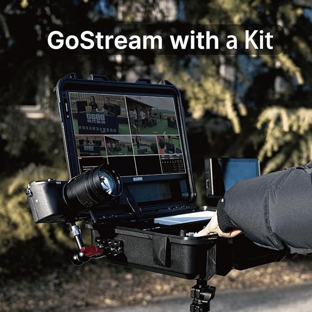 Osee Multicamera live streaming switcher with 14-inch screen