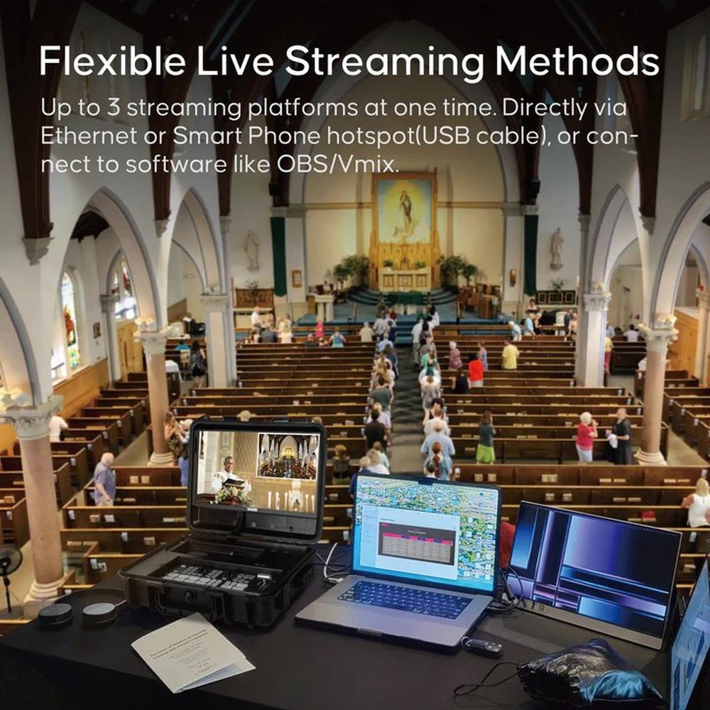 Osee Multicamera live streaming switcher SDI & HDMI Kit