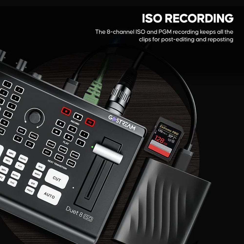 Osee Multicamera live streaming switcher ISO SDI & HDMI