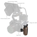 SmallRig 5238 Wooden Side Handle with 1/4"-20 & 3/8''-16 ARRI Locating Screws