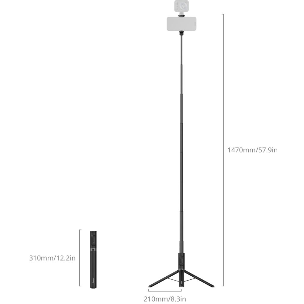 SmallRig 5291 ST30 Lite One-Touch Deploy Selfie stick Tripod
