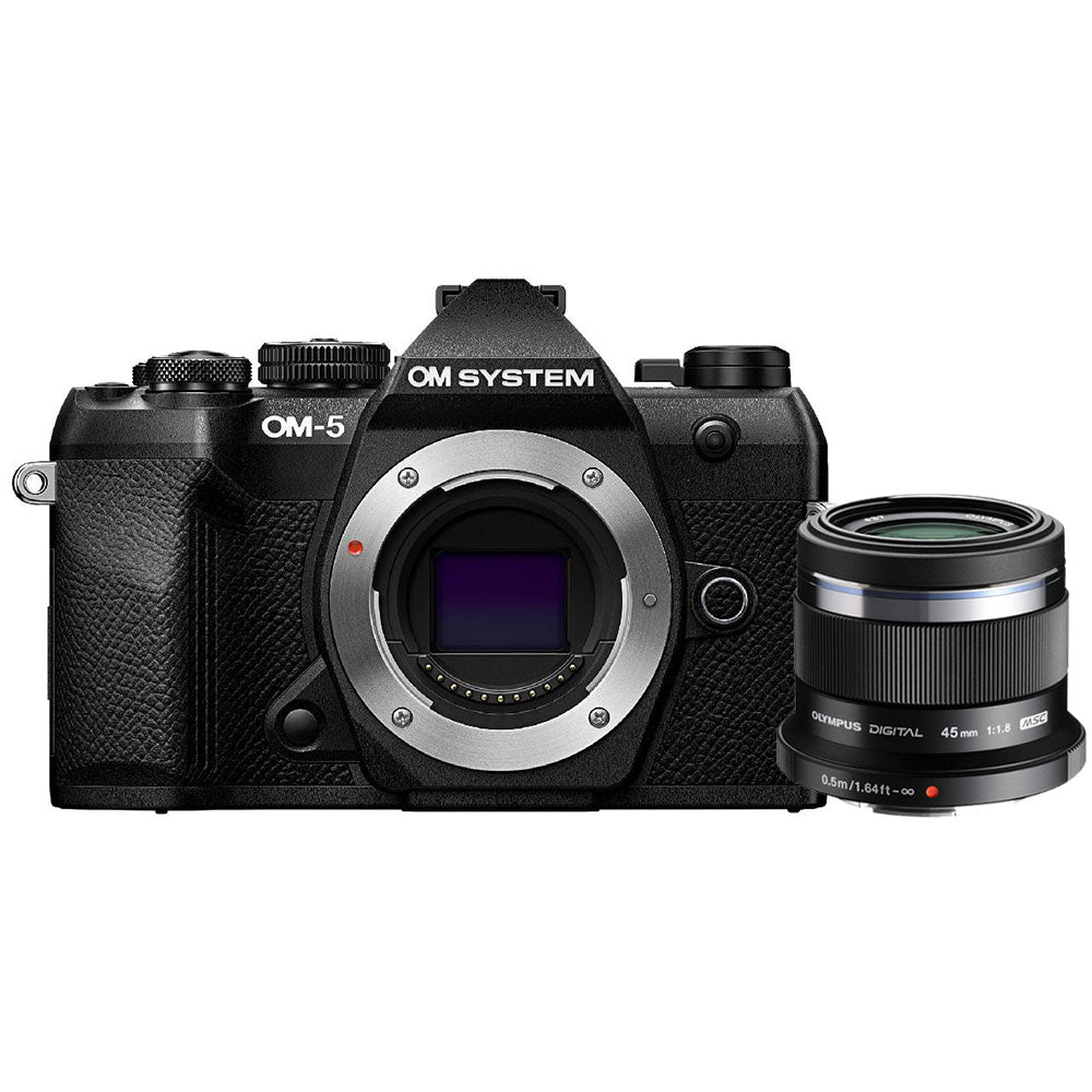 OM SYSTEM OM-5 II black + 45mm f/1.8