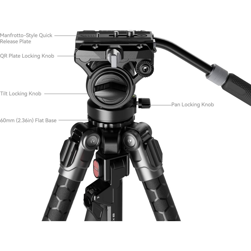 SmallRig 5305 x Potato Jet TRIBEX SE Hydraulic Tripod