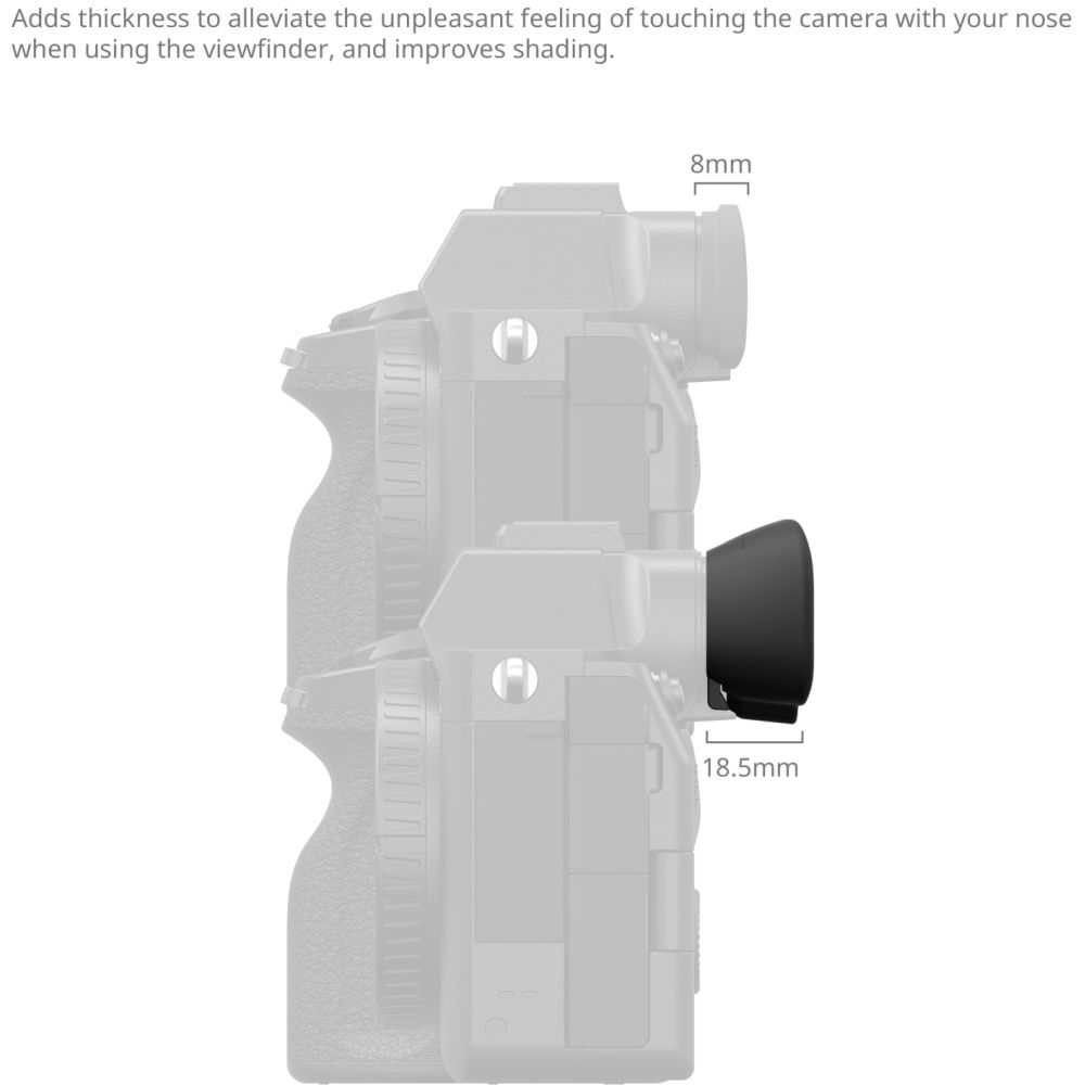 SmallRig 5255 Camera Viewfinder Eyecup for Selected Sony Alpha 1 / Alpha 7 / Alpha 9 Series Cameras