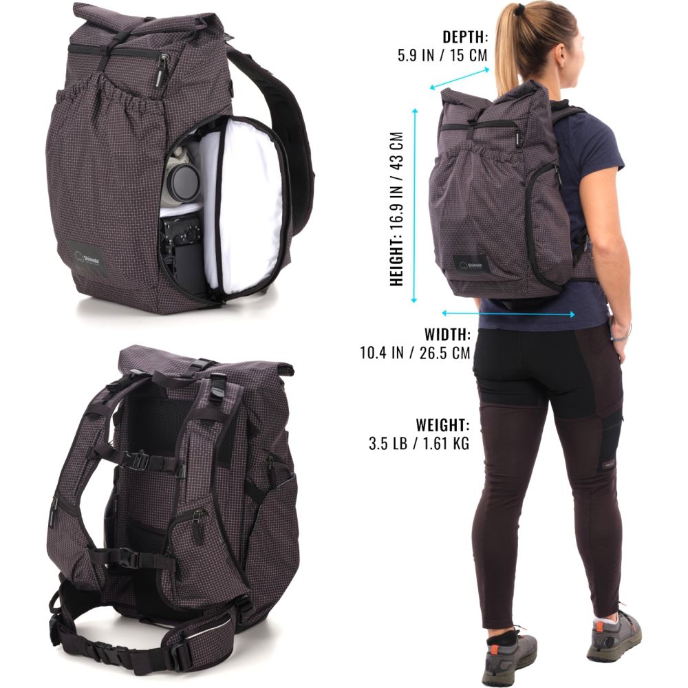Shimoda Backpack Side lite 22 Women's Starter Kit - black/white - 520-373