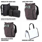 Shimoda Backpack Side lite 22 Women's Starter Kit - black/white - 520-373