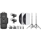 Godox Litemons LA300Bi Bi-colour LED Video Light 2 Light Kit (black)