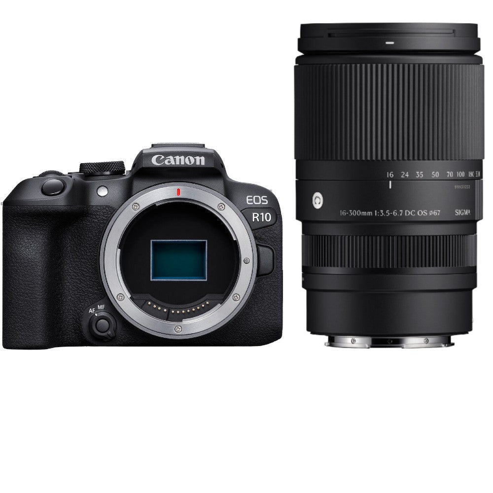Canon EOS R10 Mirrorless Camera + Sigma 16-300mm f/3.5-6.7 DC OS