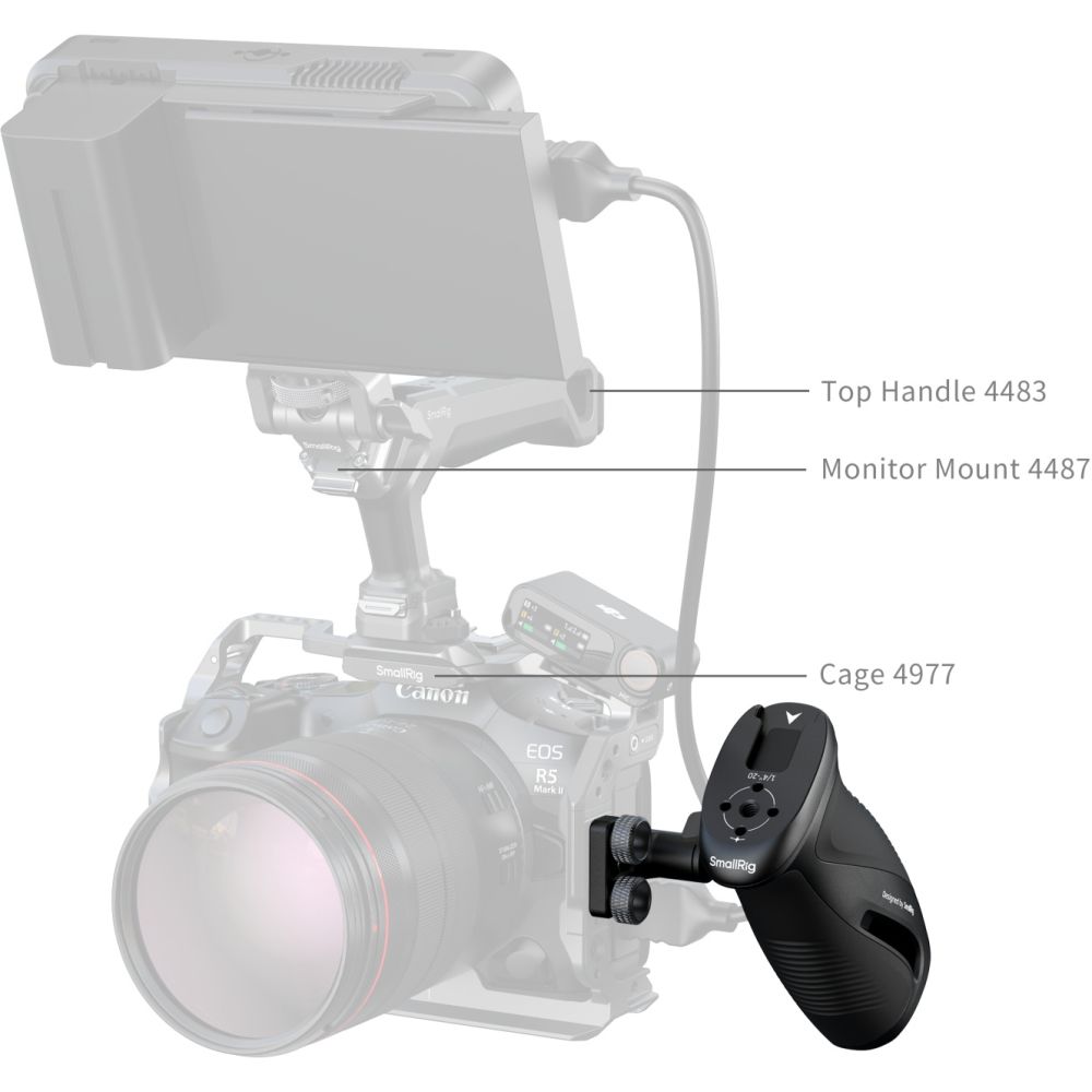 SmallRig 5194 Rotating Side Handle with 1/4"-20 Screws
