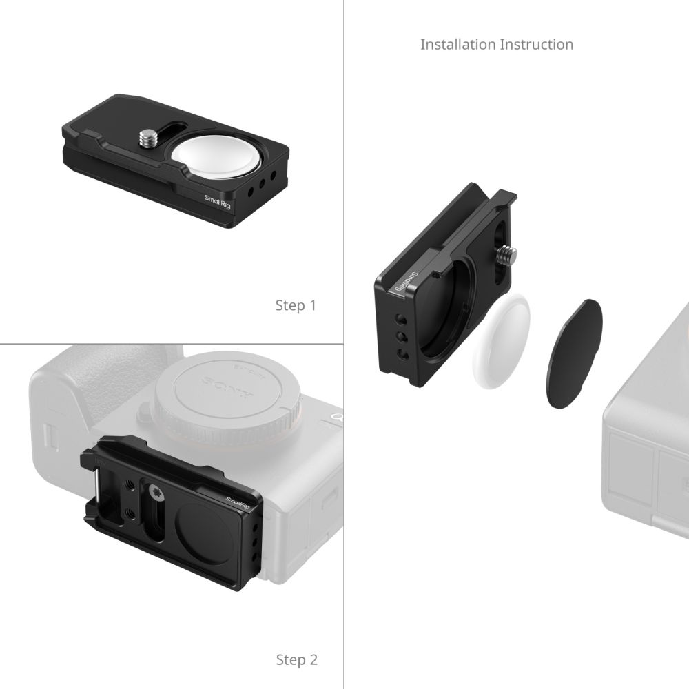 SmallRig MD5423 Arca-Swiss Mount Plate for AirTag for Sony