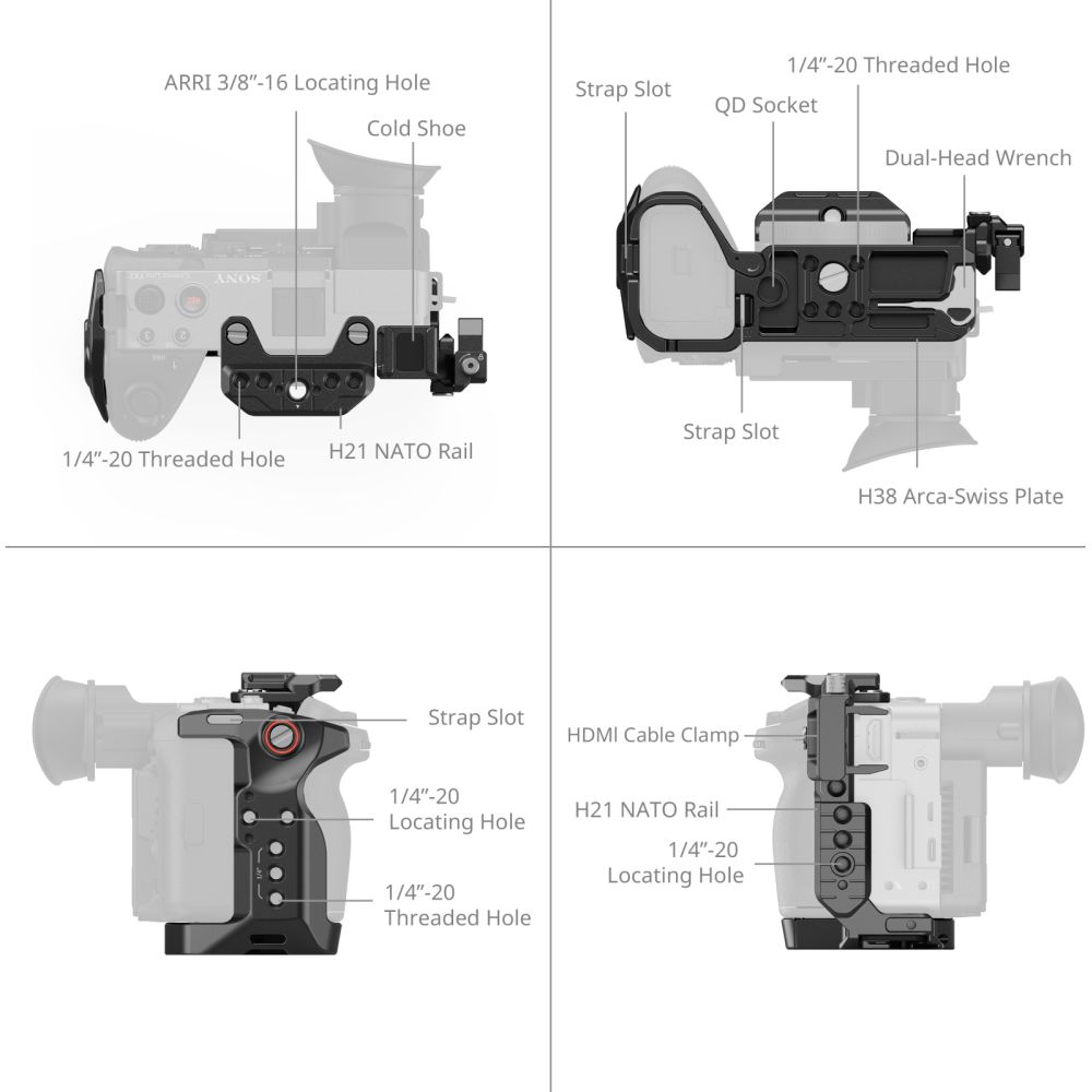 SmallRig 5587 Cage for Sony FX2