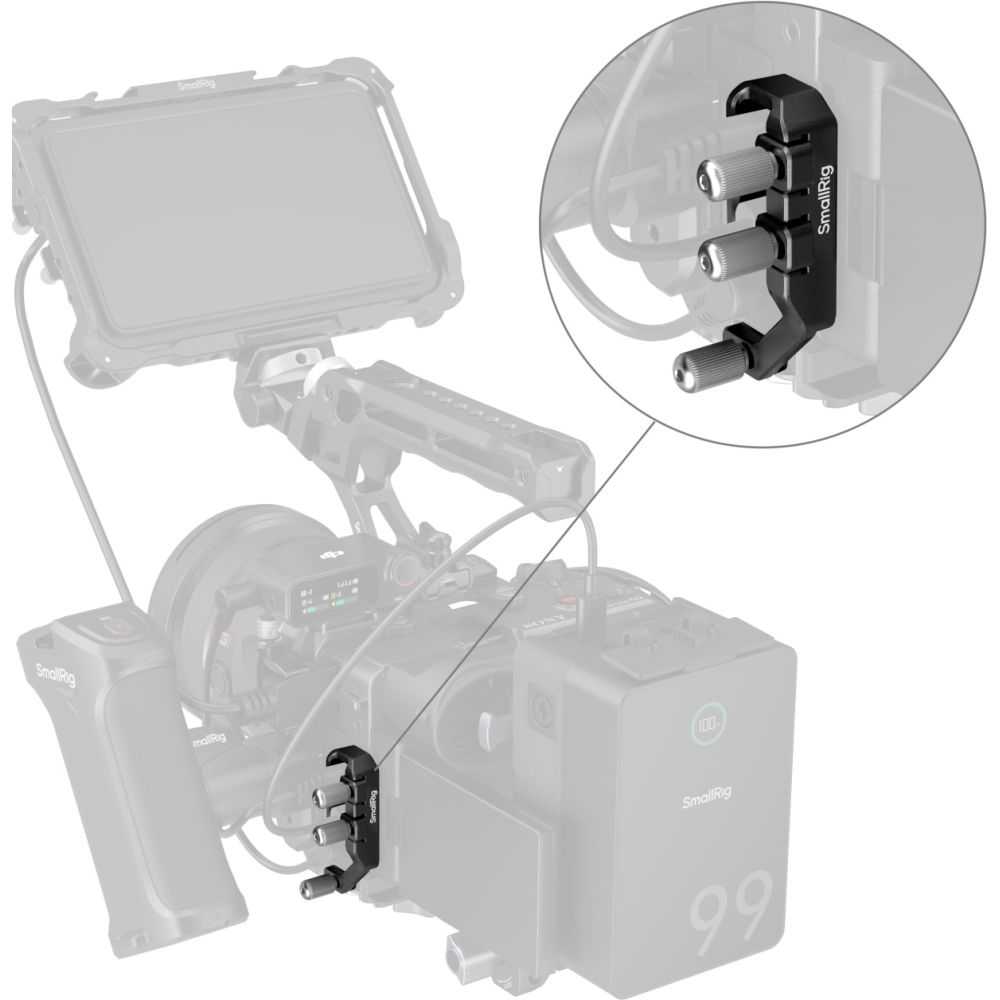 SmallRig 5592 USB-C & MULTI Cable Clamp for Cages for Sony FX2