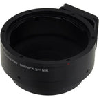 Fotodiox Pro Lens Mount adapter - Bronica S SLR Lens to Nikon F Mount SLR Camera Body
