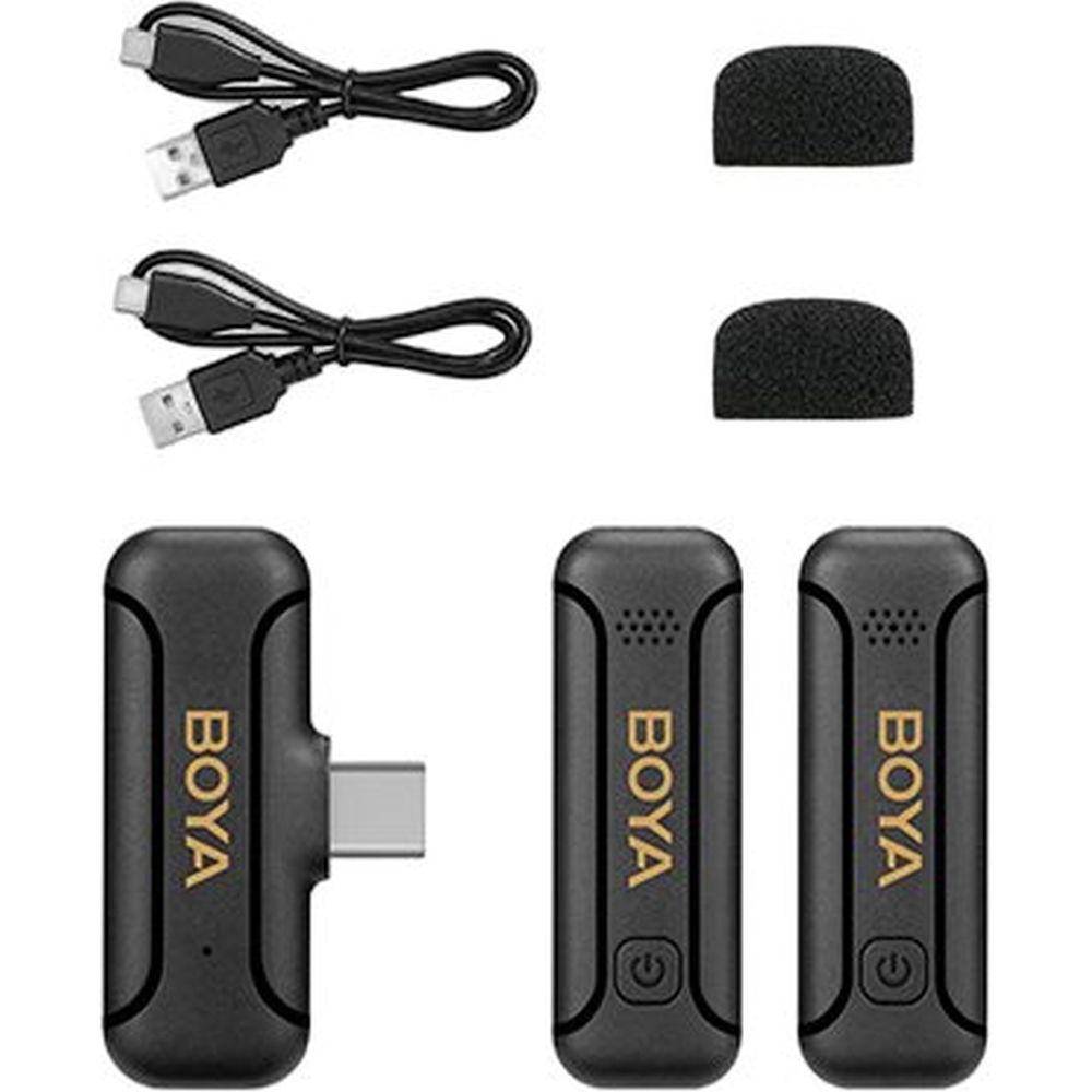 Boya BY-WM3T2-U2 wireless mic C-Type two transmitters
