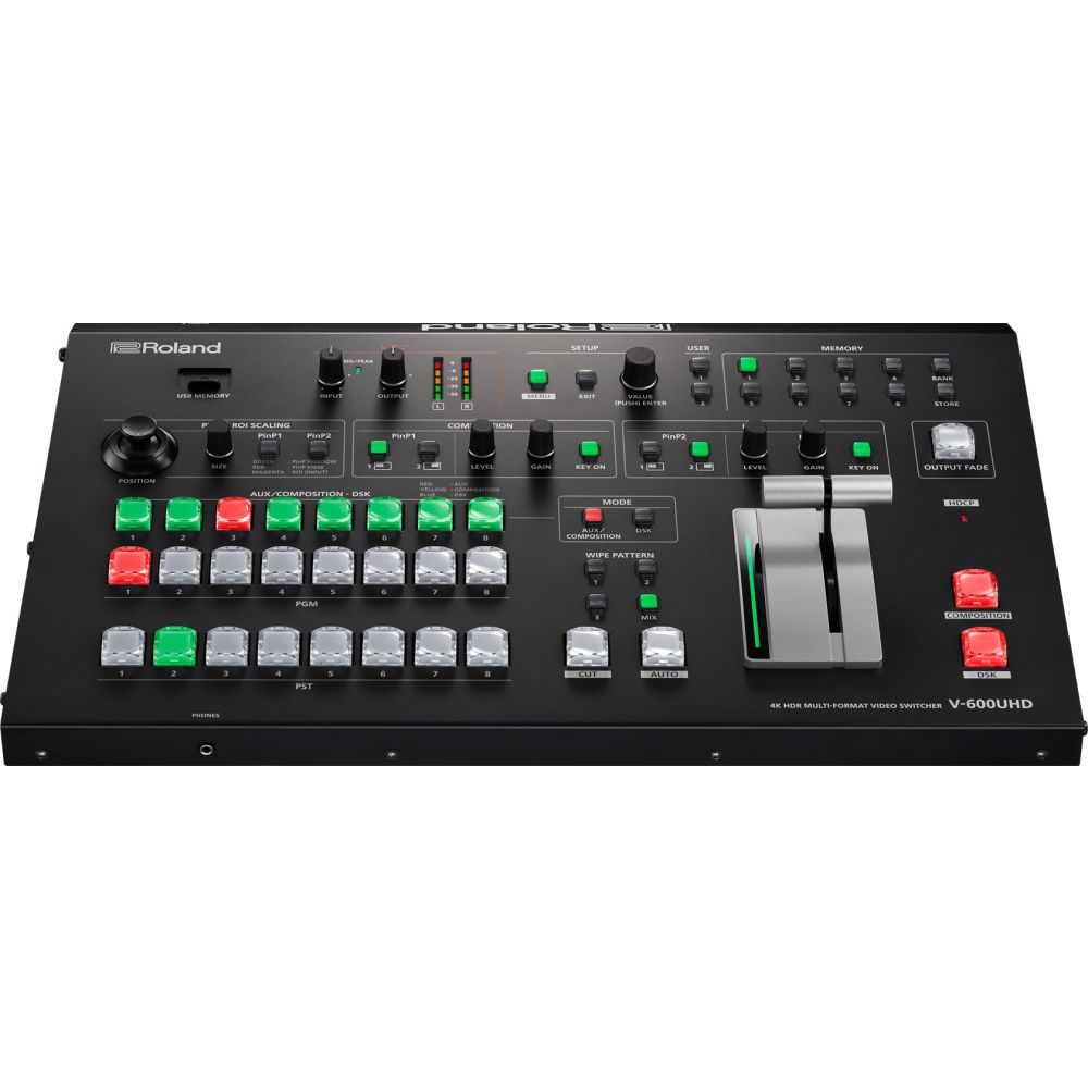 Roland V-600UHD 4K HDR multi-format video switcher