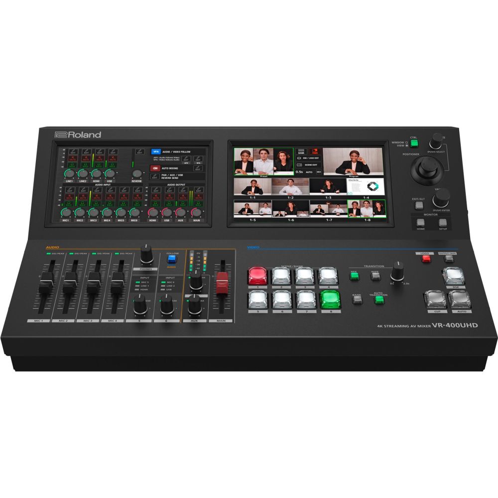 Roland VR-400UHD 4K streaming mixer