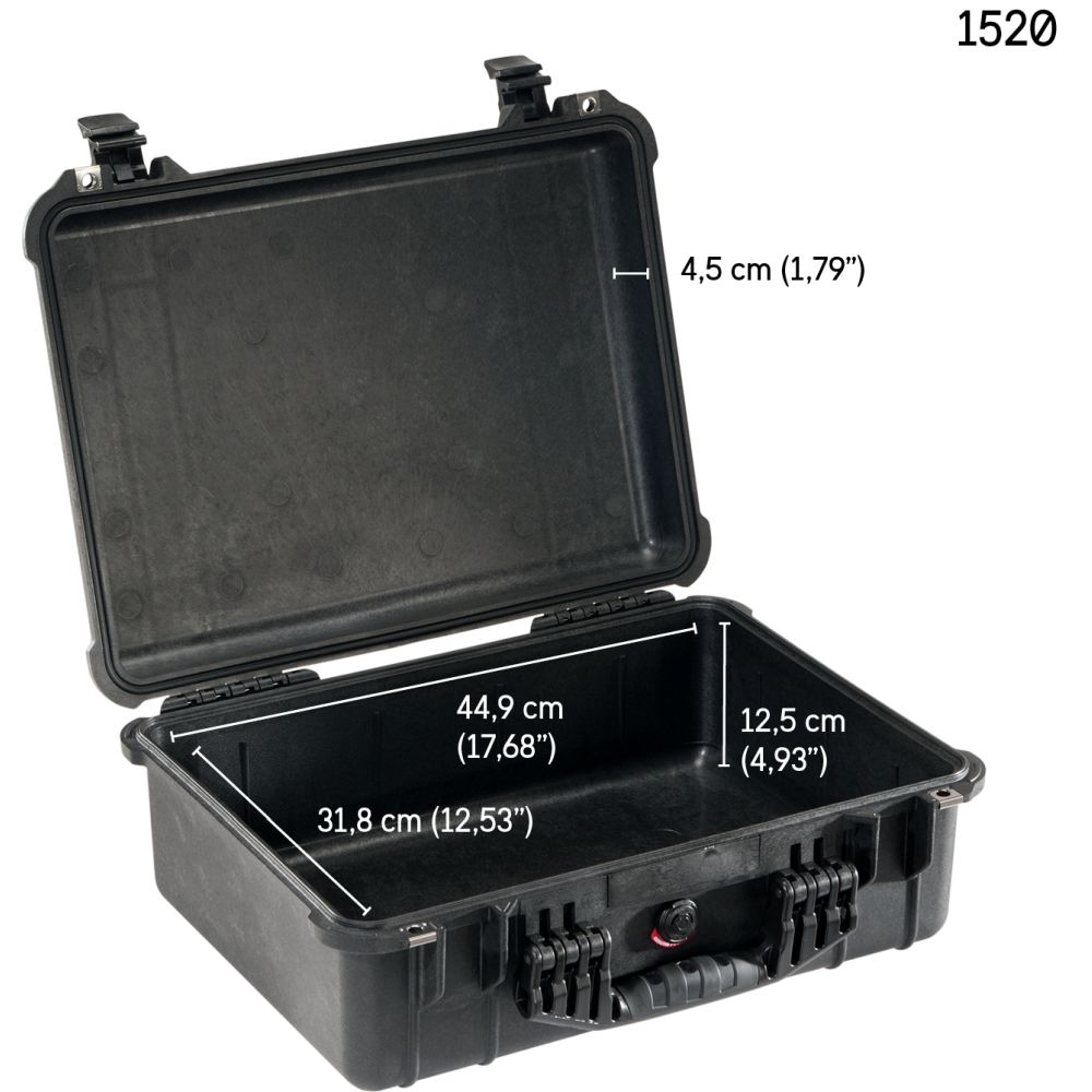 Peli 1520 Foam black