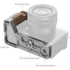 SmallRig 4796B L-Shape Mount Plate with Wooden Handle for Sony Alpha 7C II / Alpha 7CR