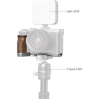 SmallRig 4796B L-Shape Mount Plate with Wooden Handle for Sony Alpha 7C II / Alpha 7CR