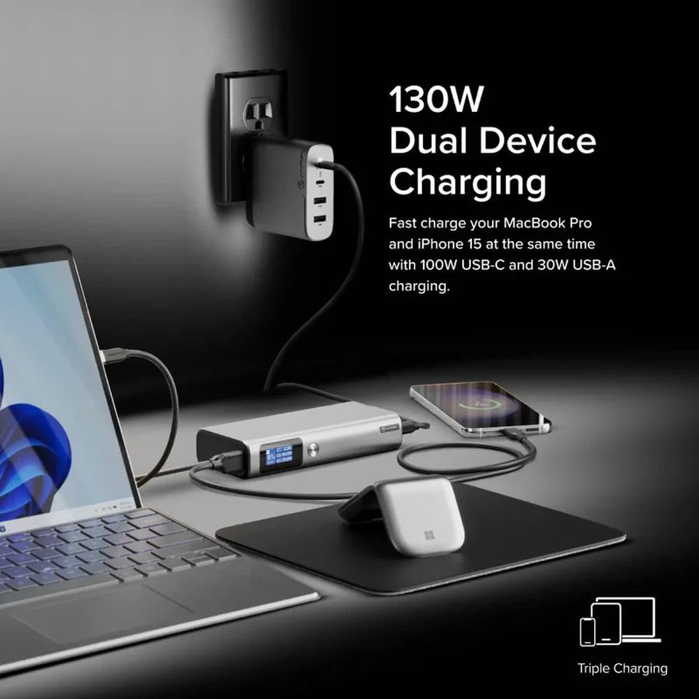 Alogic Ruck 3-port powerbank (20.000 mAh/130W)