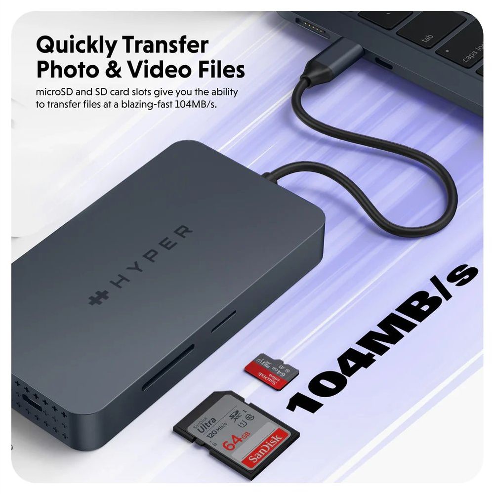 Hyper USB-C HyperDrive Dual 4K HDMI 10-in-1 hub