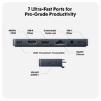 Hyper USB-C HyperDrive Duo Pro 7-in-2 hub - blue