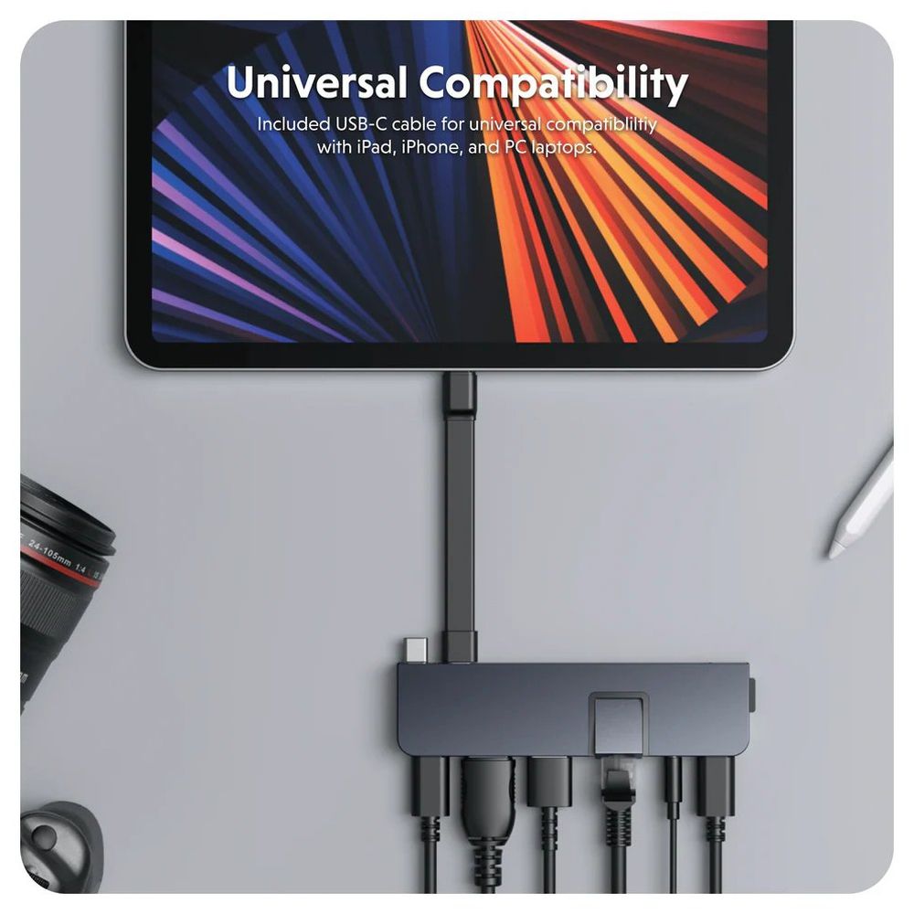 Hyper USB-C HyperDrive Duo Pro 7-in-2 hub - blue