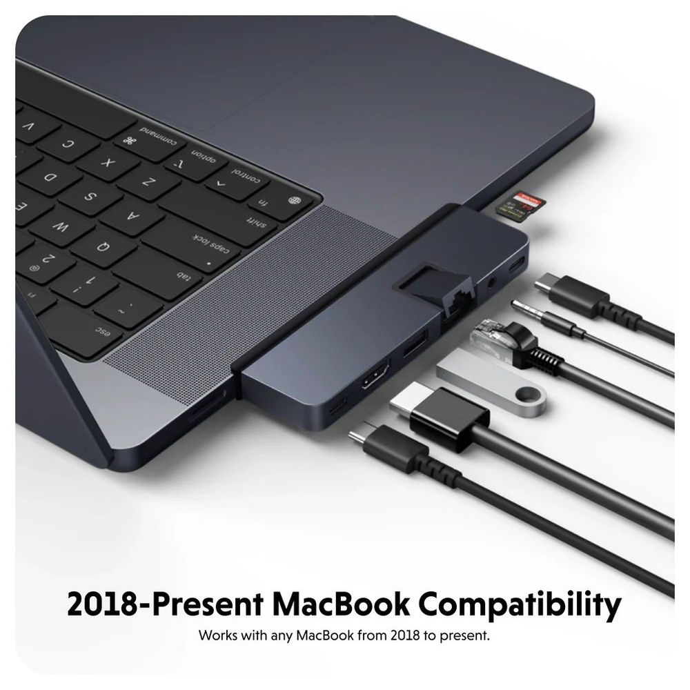Hyper USB-C HyperDrive Duo Pro 7-in-2 hub - blue