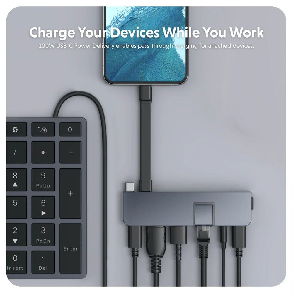 Hyper USB-C HyperDrive Duo Pro 7-in-2 hub - blue
