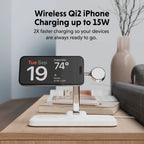 Hyper HyperJuice Qi2 4-in-1 magnetic charging stand