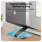 Hyper HyperSpace ergonomic adjustable laptop stand