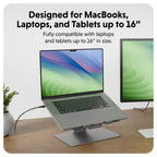 Hyper HyperSpace ergonomic adjustable laptop stand